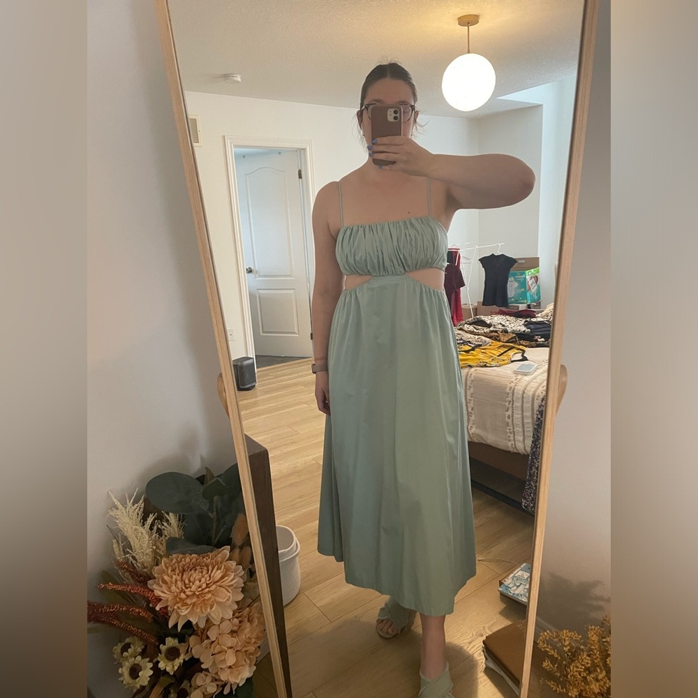 Abercrombie & Fitch Teal Maxi Dress